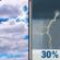 Today: A 30 percent chance of showers and thunderstorms, mainly after 3pm. Mostly cloudy, with a high near 77. West wind around 5 mph becoming calm. Today: A 30 percent chance of showers and thunderstorms, mainly after 3pm. Mostly cloudy, with a high near 77. West wind around 5 mph becoming calm.