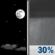 Tonight: A 30 percent chance of showers, mainly between 2am and 5am. Partly cloudy, with a low around 59. West wind around 5 mph becoming calm in the evening. Tonight: A 30 percent chance of showers, mainly between 2am and 5am. Partly cloudy, with a low around 59. West wind around 5 mph becoming calm in the evening.