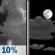 Tonight: A 10 percent chance of showers and thunderstorms before 7pm.  Partly cloudy, with a low around 63. East wind around 5 mph. 