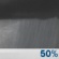 Tonight: A 50 percent chance of showers, mainly between 7pm and 5am.  Mostly cloudy, with a low around 45. Southwest wind around 5 mph. 