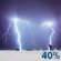 Tonight: A 40 percent chance of showers and thunderstorms. Mostly cloudy, with a low around 68. West wind around 5 mph becoming calm in the evening. Tonight: A 40 percent chance of showers and thunderstorms. Mostly cloudy, with a low around 68. West wind around 5 mph becoming calm in the evening.