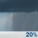 This Afternoon: A 20 percent chance of showers after 4pm.  Mostly cloudy, with a high near 75. Southeast wind around 5 mph. 