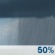 Sunday: A 50 percent chance of showers and thunderstorms.  Mostly cloudy, with a high near 66.